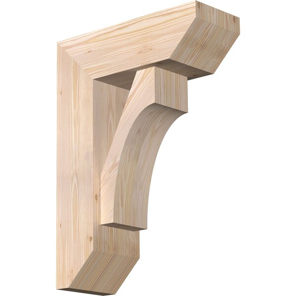 Ekena Millwork Westlake Slat Smooth Bracket w/ Offset Brace, Douglas Fir, 7 1/2"W x 20"D x 28"H BKT0806X20X28WTL06SDF - main